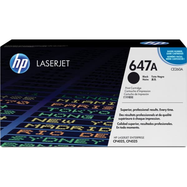 HP 647A -lasertonerkassett, svart