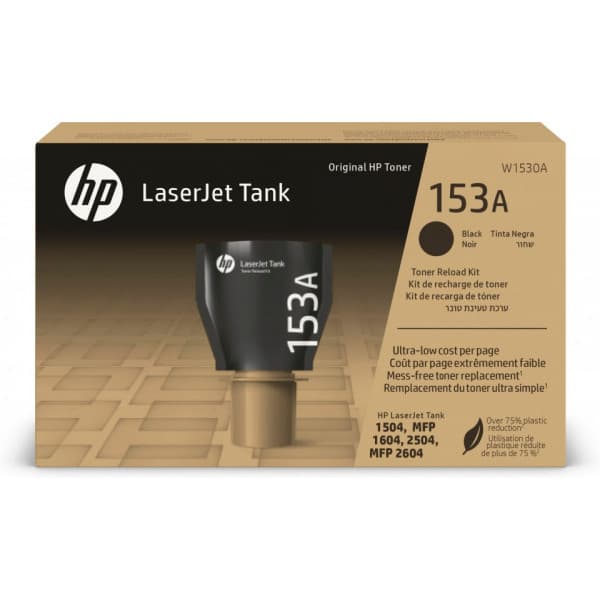 HP 153A -färgpatron påfyllningsförpackning, svart