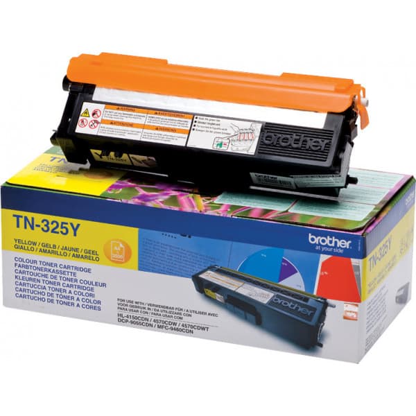 Brother TN325Y -laserpatron, gul
