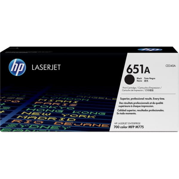 HP 651A -laservärikasetti, musta