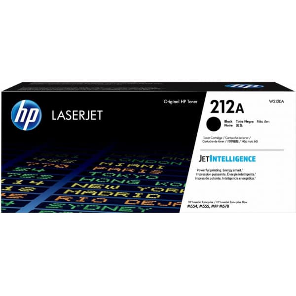 HP 212A -laserpatron, svart
