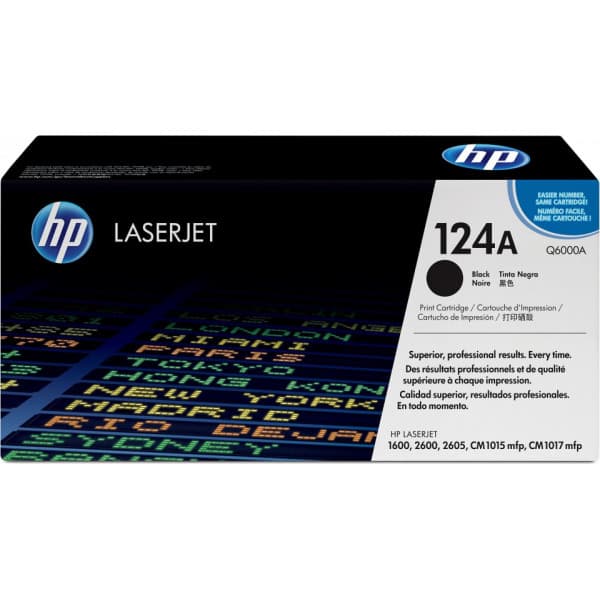 HP 124A -lasertonerpatron, svart