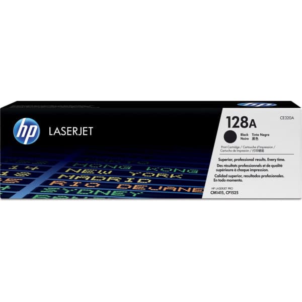 HP 128A -lasertonerpatron, svart