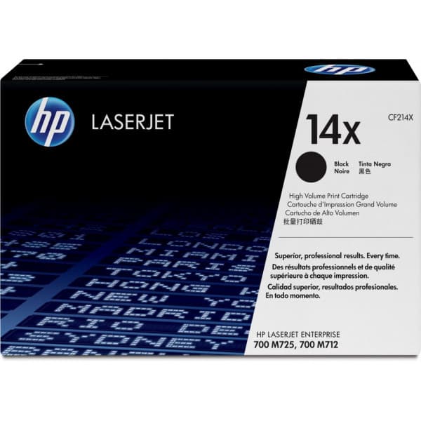 HP 14X -lasertoner, svart