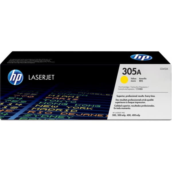 HP 305A -laserpatron, gul