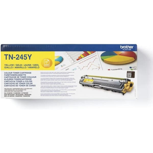 Brother TN245Y -laser-tonerkassett, gul