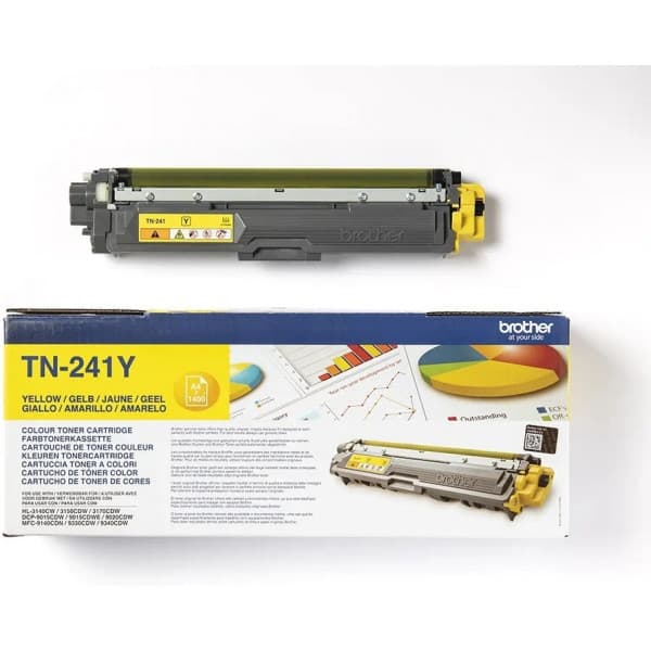 Brother TN241Y -lasertonerkassett, gul