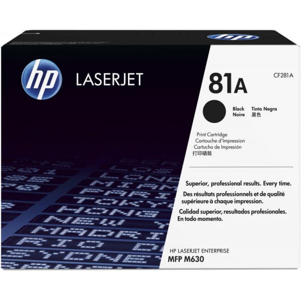 HP 81A -lasertonerpatron, svart