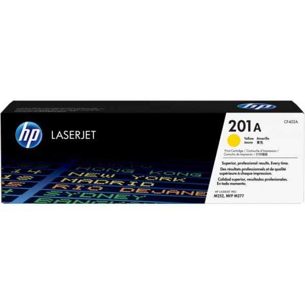 HP 201A -laserpatron, gul