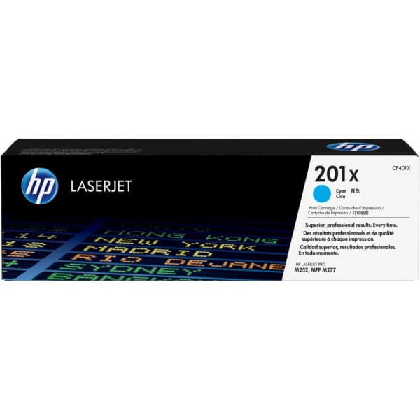 HP 201X -lasertonerpatron, cyan