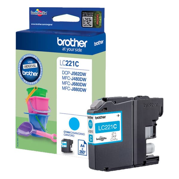 Brother LC221C - bläckpatron, cyan