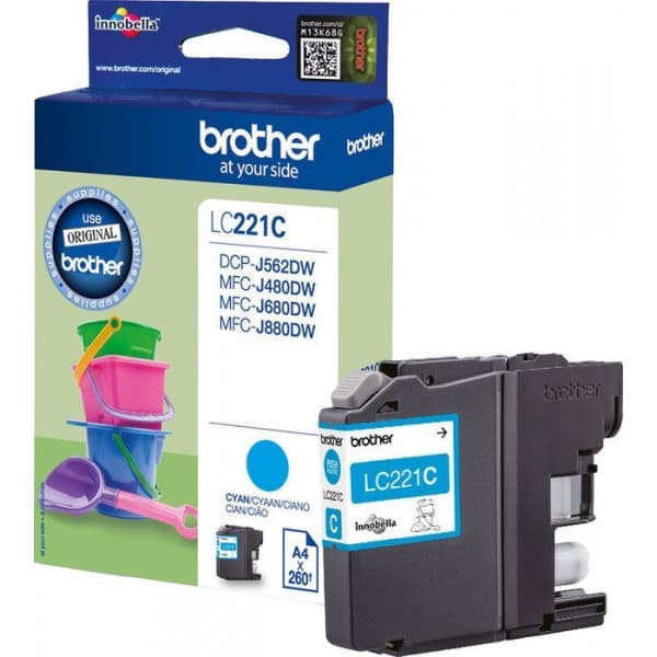 Brother LC221C - bläckpatron, cyan