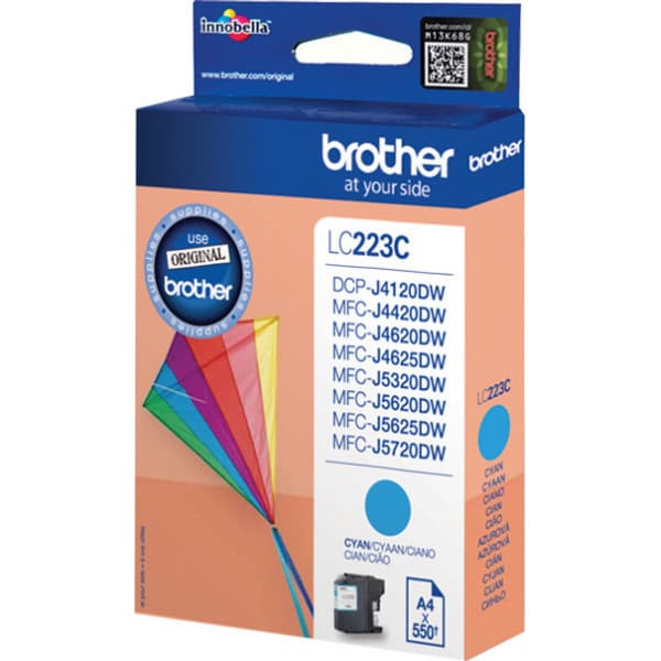 Brother LC-223C bläckpatron, cyan