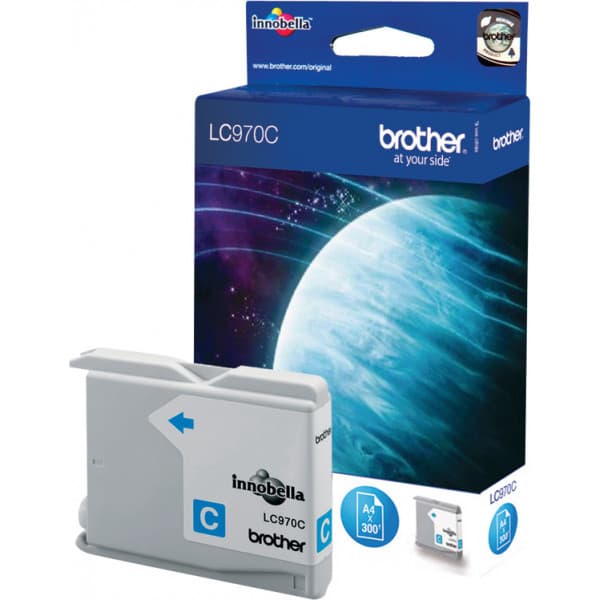 Brother LC-970C -bläckpatron, cyan