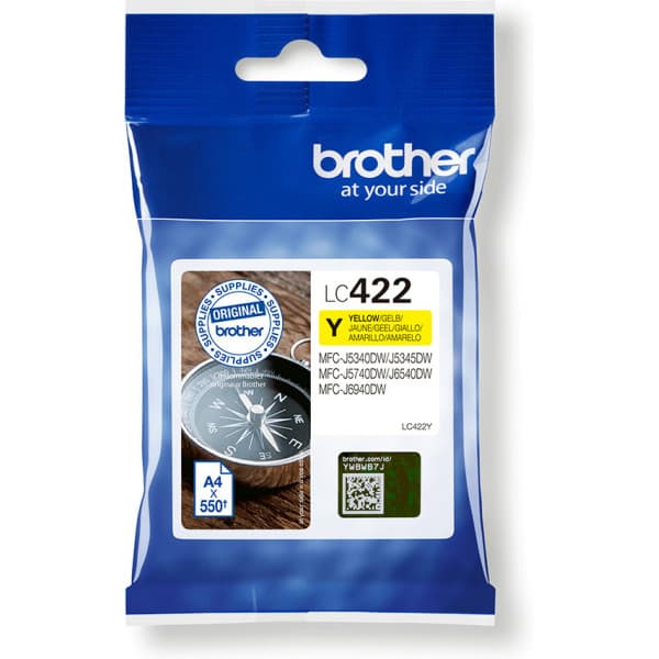 Brother LC422Y -bläckpatron, gul