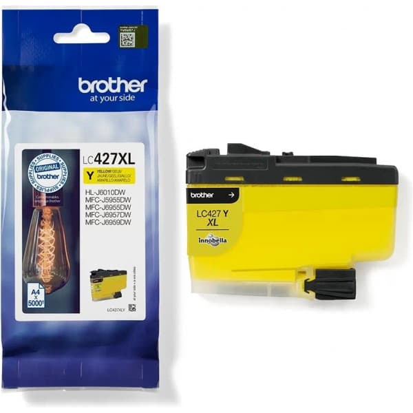 Brother LC427XLY -mustekasetti, keltainen