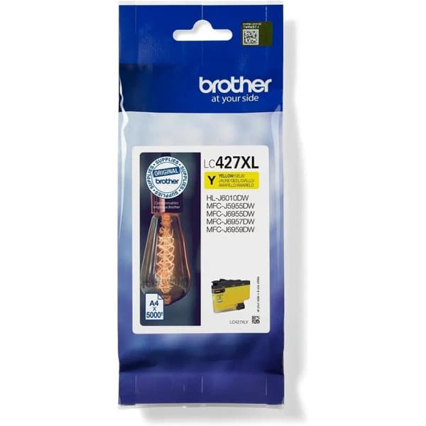 Brother LC427XLY -mustekasetti, keltainen