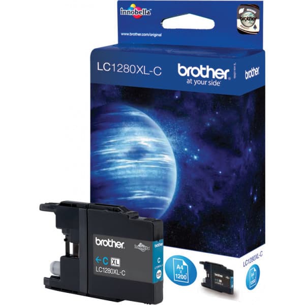 Brother LC1280XLC - bläckpatron, cyan