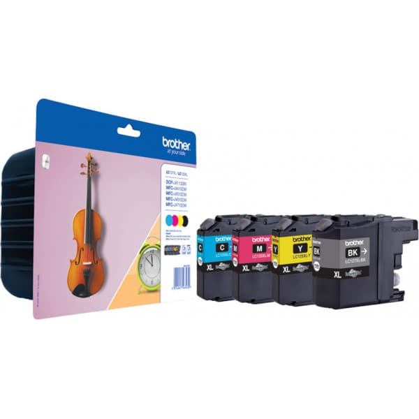 Brother LC127XL - bläckpatronpaket, 4 färger