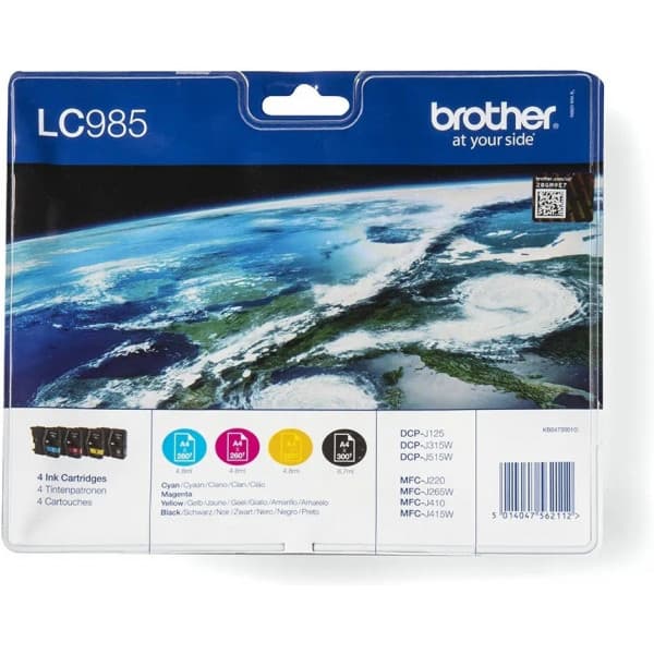 Brother LC-9805 - bläckpatronpaket, 4 färger