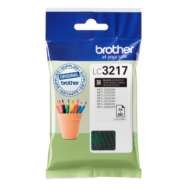 Brother LC3217BK - bläckpatron, svart