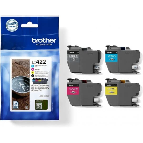 Brother LC422VALDR - bläckpatronpaket, 4 färger