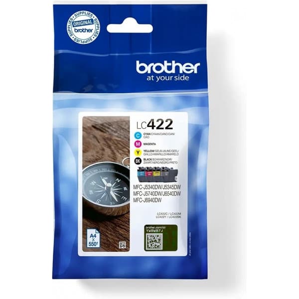 Brother LC422VALDR - bläckpatronpaket, 4 färger