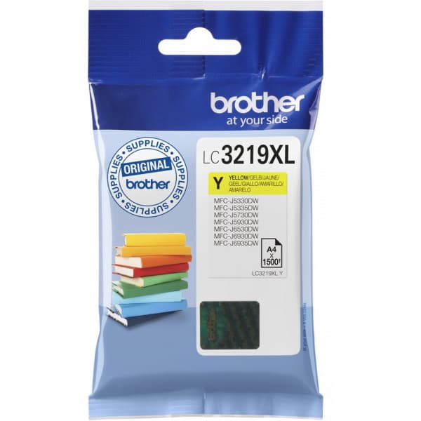 Brother LC3219XLY -bläckpatron, gul