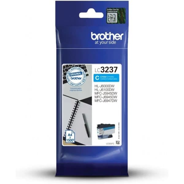 Brother LC3237C - bläckpatron, cyan
