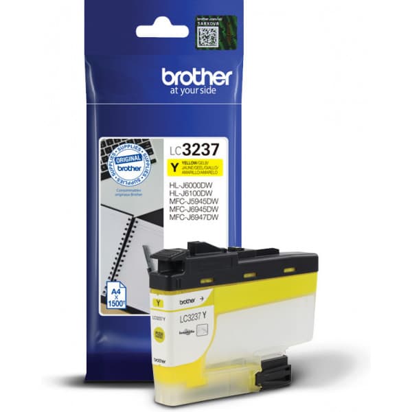 Brother LC3237Y - bläckpatron, gul