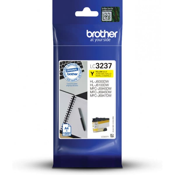 Brother LC3237Y - bläckpatron, gul