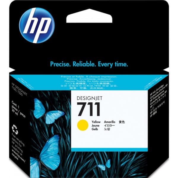 HP 711 - bläckpatron, gul