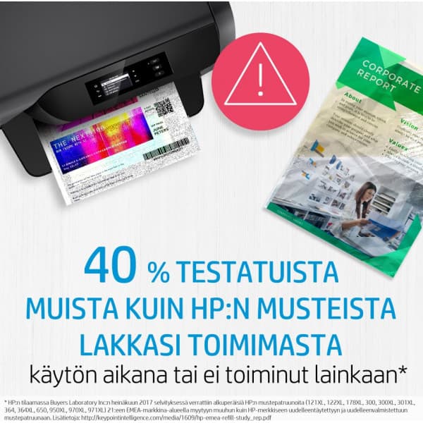 HP 303XL -mustekasetti, kolmiväri