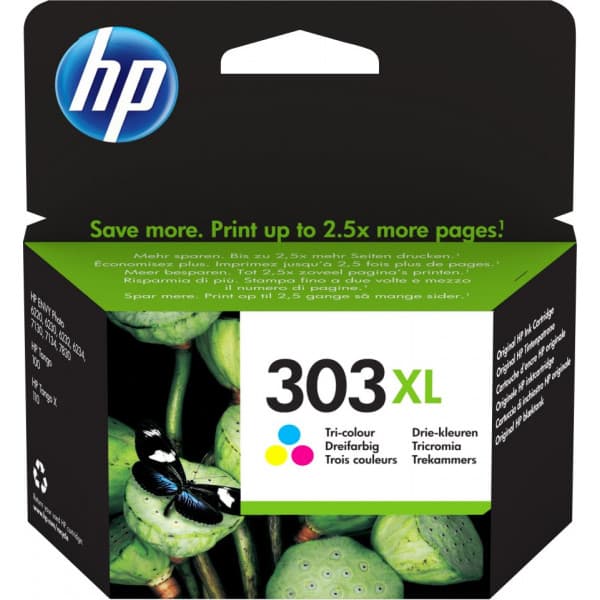 HP 303XL -mustekasetti, kolmiväri