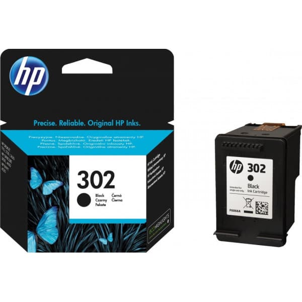 HP 302 -mustekasetti, musta