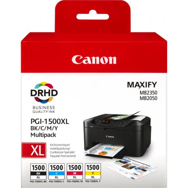 Canon PGI-1500XL B/C/M/Y - bläckpatronpaket, 4 färger