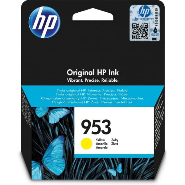 HP 953 -mustekasetti, keltainen