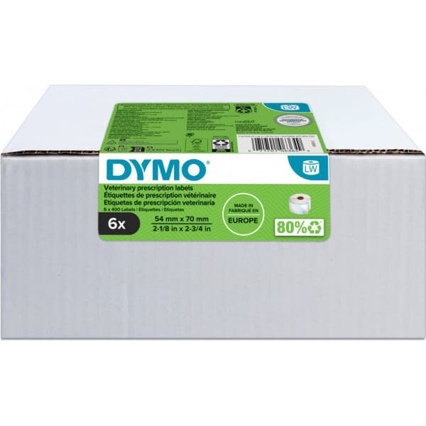 DYMO LabelWriter -eläinlääkintäreseptitarrat, 70mm x 54mm