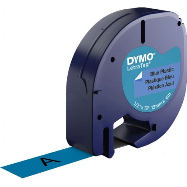 Dymo LetraTAG -plastband 12 mm x 4 m, blå