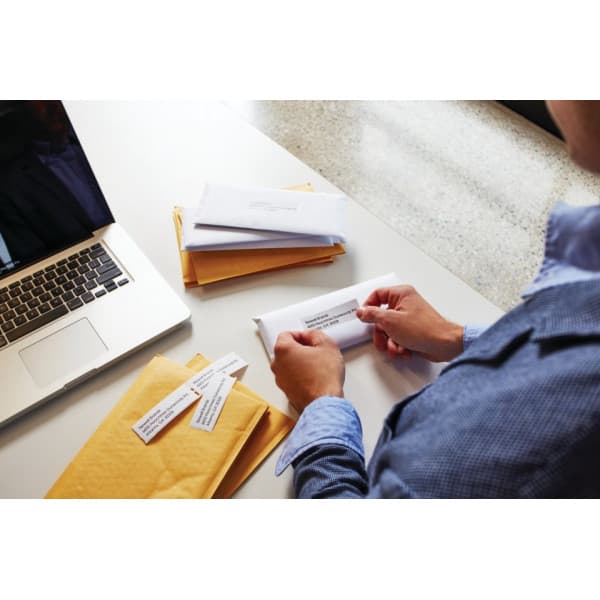 Dymo LabelWriter -försändelse/etikett 101 x 54 mm, 6 x 220 etiketter, vit