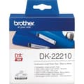 Miniatyrbild 1 av 2: Brother DK-22210 -etikettrulle, 29 mm, svart/vit