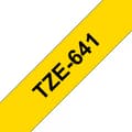 Miniatyrbild 4 av 4: Brother TZe-641 -etikettirulla, 18 mm x 8 m, svart med gul botten