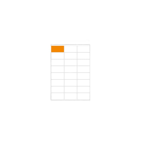 TopStick utskriftsetiketter, 24-delad, A4, 70 x 36 mm, 100 ark