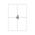 Miniatyrbild 2 av 2: TopStick utskriftsetiketter, 4-delad, A4, 105 x 148 mm