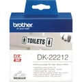 Pikkukuva 1 / 3: Brother DK-22212 -rullatarra, filmi, 62 mm, musta/valkoinen