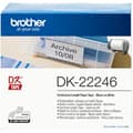 Miniatyrbild 1 av 3: Brother DK22246 -etikettrulle, 103 mm, svart/vit