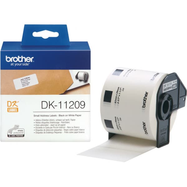 Brother DK-11209 - liten adressetikett, 29 x 62 mm