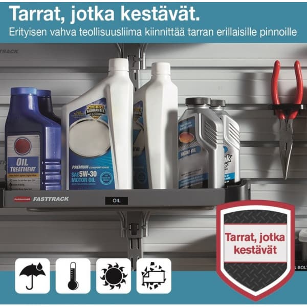 Dymo D1 Durable -hållbar etikett 12 mm x 5,5 m, svart på vit botten