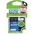 Miniatyrbild 1 av 11: Dymo D1 Durable -hållbar etikett 12 mm x 5,5 m, svart på vit botten
