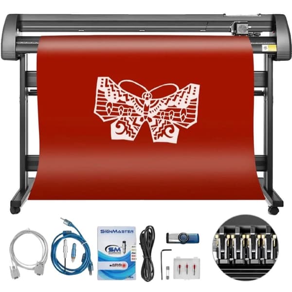 Vinyl Plotter Skæremaskine, 1350mm Skærebredde, Autocad Kompatibel